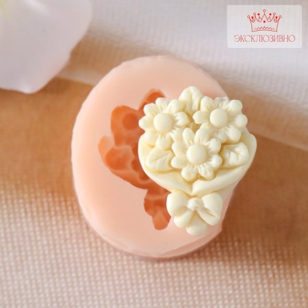 Silicone Mold "Bouquet of Flowers" 2x2.5 cm