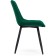 SHELS on a metal frame Chelsea Metal/velor, black/green 50x60x80 cm