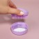 The comb is massage, round, folding, with a mirror, D = 7.5 cm, in the box, lilac color