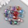 Decor for creativity Plastic "crumpled ball" transparent color mix 1.6x1.6 cm