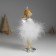 Polystone souvenir "Angel in a white dress on a star" costs 6x4x16.5 cm