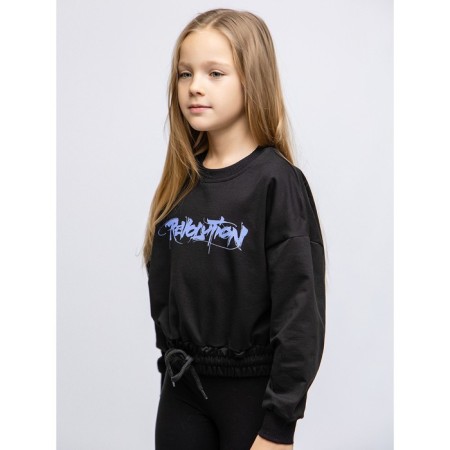 Pulover for children, height 116 cm, black color-4