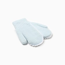Baby mittens minku, Blue color, 18 cm