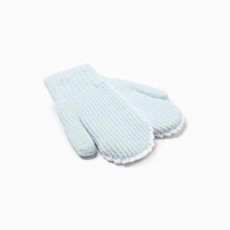 Baby mittens minku, Blue color, 18 cm