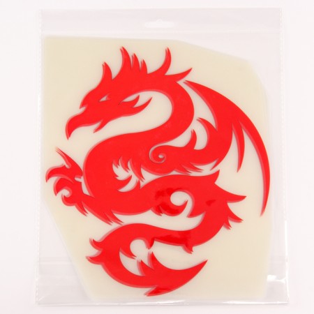 Thermalrotransfer "Dragon", the color is red, set 10 pcs.-1