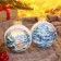 A set of 2 Christmas balls of 100 mm "Divine Forest"