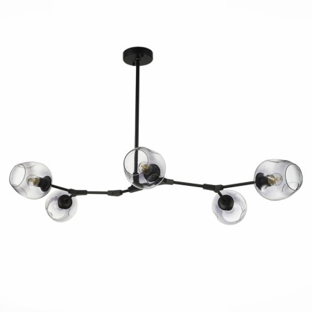 Suspended EVOLUCE lamp. Sle154843-05. Rametto. 5x40 watts, E27, 139x78x33 cm, black color-5