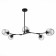Suspended EVOLUCE lamp. Sle154843-05. Rametto. 5x40 watts, E27, 139x78x33 cm, black color