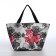 Cosmetic bag with lightning, black/red color