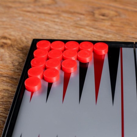 Magnetic backgammon, field 20 × 20 cm, in box-2