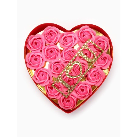 18 soap roses with an inscription in a box-3