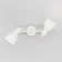 Aurora lamp, 2x60W E14, white 32x20x12 cm