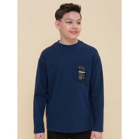 Jumper for boys, height 122 cm, dark blue color-1