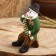 Souvenir "man with pike", Kargopol toy
