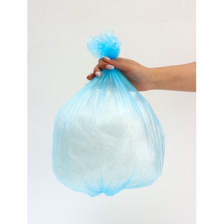 Garbage bags in the roll "Upak Land" 30 l, blue, PND, 5 μm, 20 pcs, 45 x 54 cm-4