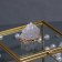 Organizer for storage "Mountains", with a lid, glass, with a mirror -bottom, 1 section, 10 × 10 × 6 cm, the color is transparent/copper
