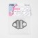 Half-ring-plastic for a bag, 15/25 mm, 2 pcs, silver color