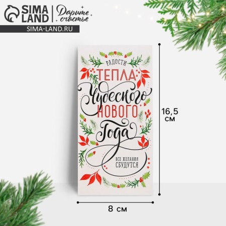 The envelope for the money "Wonderful New Year", font, 16.5 x 8 cm, New Year