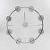 Ceiling chandelier with glass ceilings Calle, 40W, E27, 75x75x42 cm