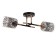 Roberta chandelier 2he27 40W black and gold 48x26x27 cm Bayerlux