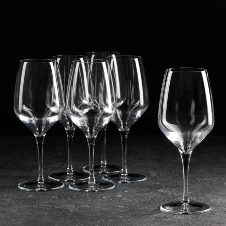 A set of glass glasses for the wine "Ata", 470 ml, 6 pcs