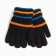 Baby gloves, black color, size 15 (7-8 years)