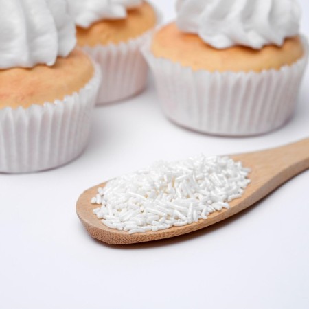 Sprinking confectionery "vermichel", silver, 50 g-1
