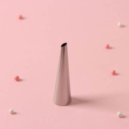 Confectionery nozzle for filling Konfinetta "Muffin", D = 1.7 cm, output d = 0.6 cm, stainless steel