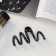 Hair crab "Gina" wave, 7 cm, black