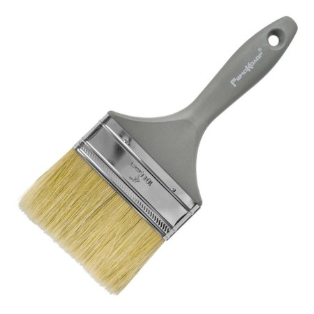 Flat brush "Remocolor" "Euro-plastic" 01-1-240, 4 ", natural bristles, plastic