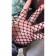 Erotic linen, socks in a large grid, with a bow, size OS, black