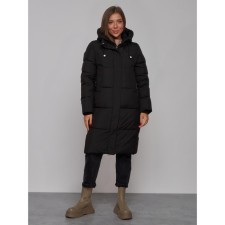 Coat insulated winter female, size 48, black color