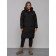 Coat insulated winter female, size 48, black color