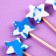 Skewers "Stars", 6 pcs., Mix color