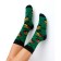 Minaku socks "Birds", green color, size 36-41 (23-27 cm)