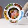 Decorative plate "Zhostovo. Push Flowers", wall, D = 20 cm, handmade