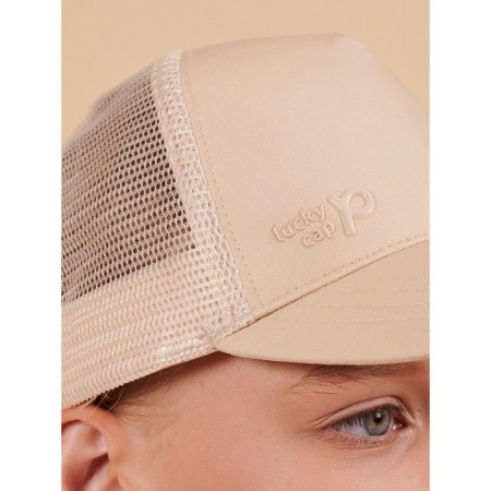 Children's cap, size 53-54, cream color-2