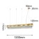 Magnitudo hanging chandelier 120 mm, E14 240W