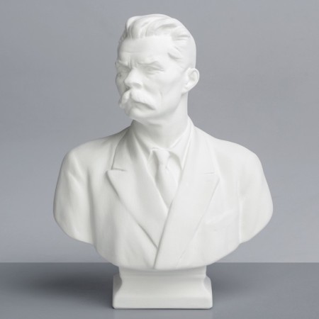 Gypsum figure Famous people: Bust Gorky "Workshop of Ekorshe", 16 x 10 x 21 cm-1