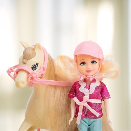 Game Set "Horse Walk": 2 dolls and 2 horses-2