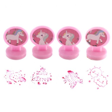 Printing color "unicorns", set 4 pcs., Stamping pillow-1