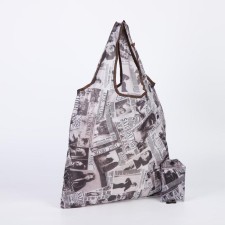 Household bag without fastener, beige color