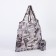 Household bag without fastener, beige color