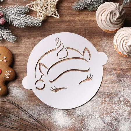 The stencil "New Year unicorn", 22.4 × 19 cm-1