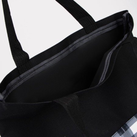 Set of a backpack with a zipper, chover, bag, cosmetic bag, black color-7