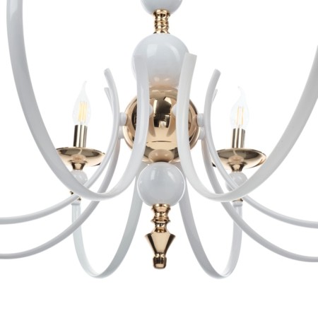 Venice chandelier 8he14 40W white-gold 87x87x97 cm-6