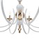 Venice chandelier 8he14 40W white-gold 87x87x97 cm