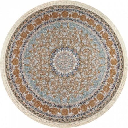 Round Mashad 1200 G129, size 250x250 cm