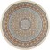 Round Mashad 1200 G129, size 250x250 cm