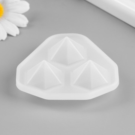 Mold Silicon "Diamonds" 3 subjects 7.4x7.4x2 cm-1